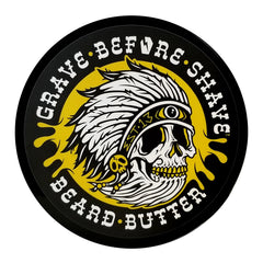 Closeup of Grave Before Shave Teakwood Beard Butter texture for smooth application
