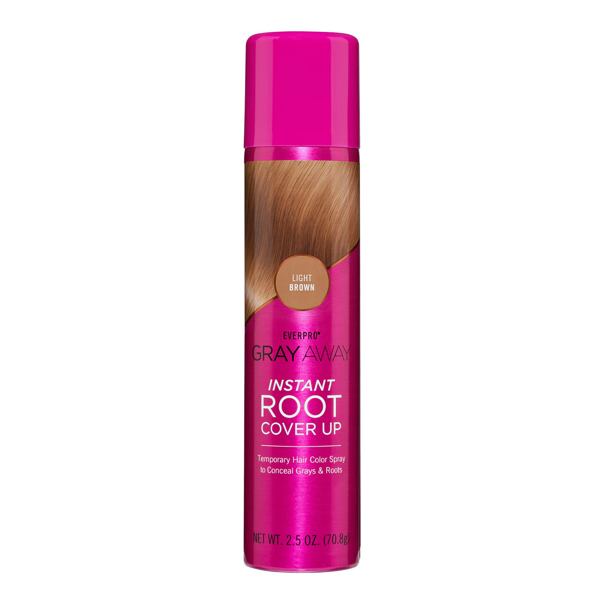 Gray Away EverPro root cover spray for quick, natural-looking concealment.