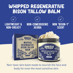 Grazly Whipped Balm face-application shows quick sinks in without heaviness