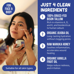 Grazly Manuka honey ingredient detail emphasizing nourishing skin-supporting components