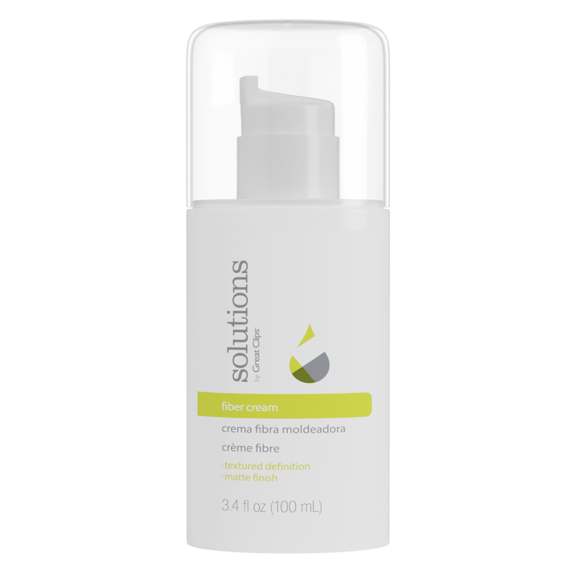 Great Clips Fiber Cream, envase 3.4 oz, fijación duradera para peinados.