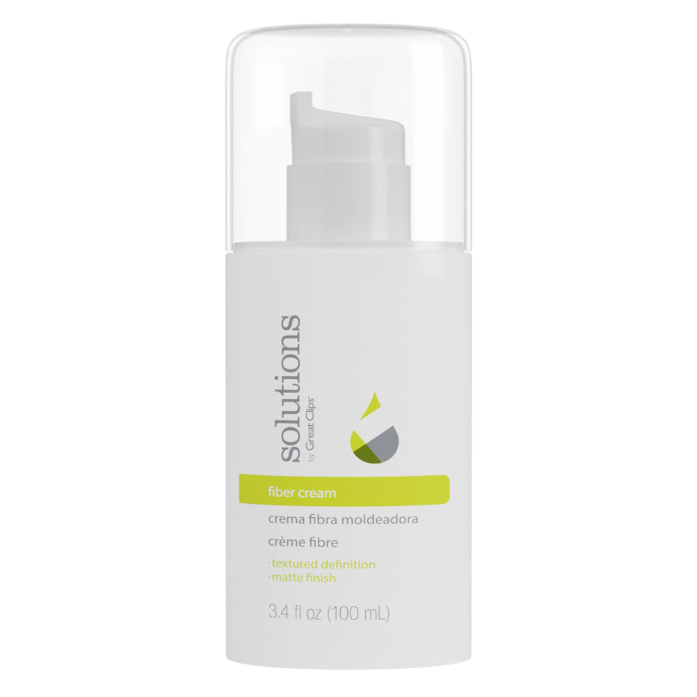Great Clips Fiber Cream, envase 3.4 oz, fijación duradera para peinados.