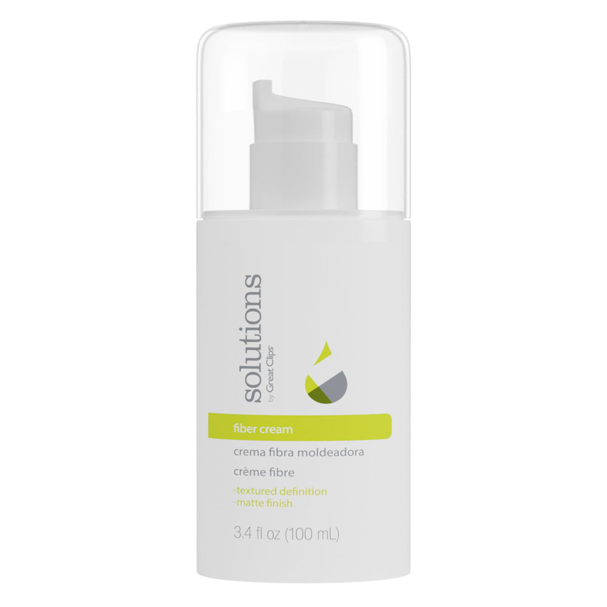 Great Clips Fiber Cream, envase 3.4 oz, fijación duradera para peinados.