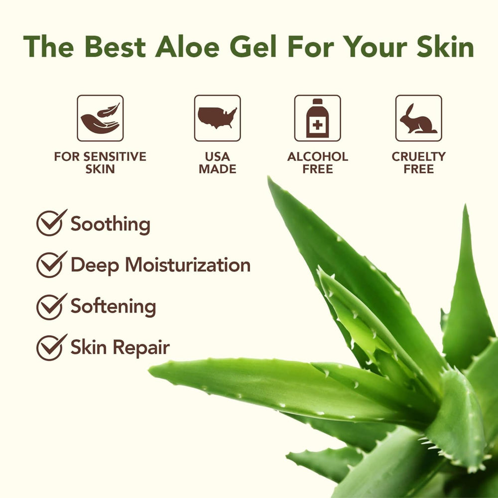 Green Leaf Naturals Aloe Vera gel aplicación fina, absorción rápida sin residuo