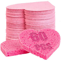 GreenBoll compressed facial sponge 60-count expands in water for gentle cleansing