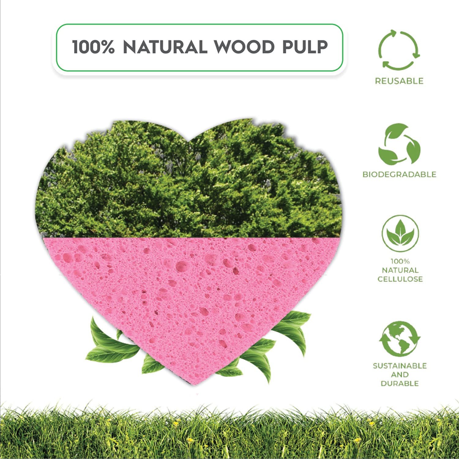 GreenBoll travel-friendly face sponge pack fits bags for on-the-go cleansing