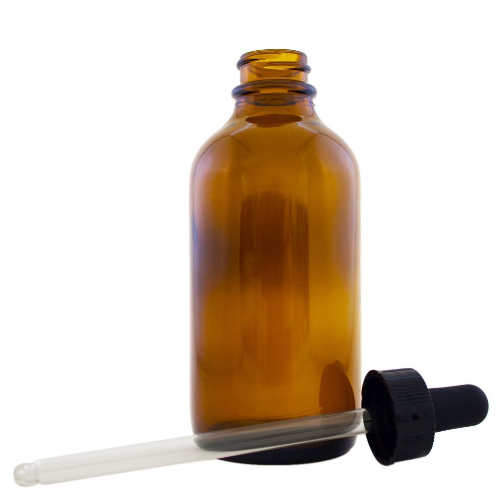 GreenHealth amber bottle with dropper cap for precise essential oil dispensing.