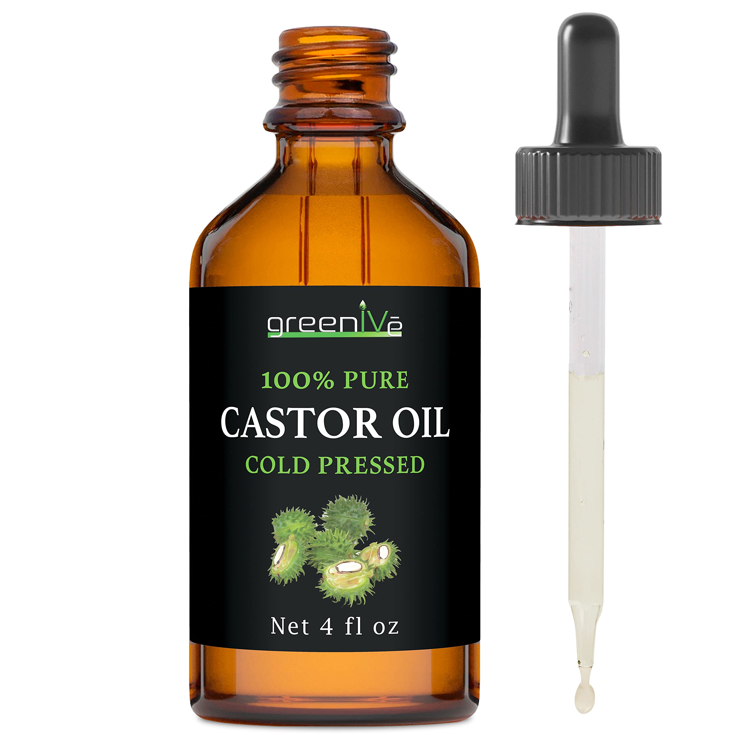 GreenIVe Aceite de Ricino, aplicador para pestañas, uso suave