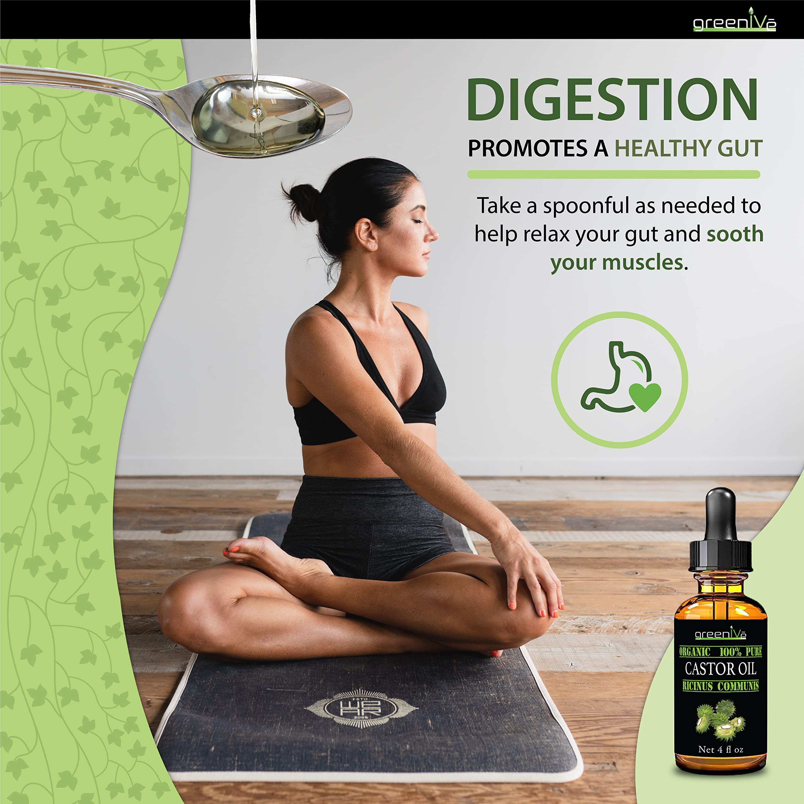 GreenIVe Castor Oil packs ideal for detox wrap preparations.