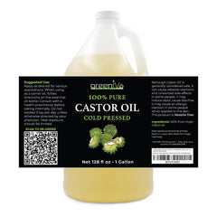 GreenIVe Castor Oil bottle with dropper enables easy lash and brow care.