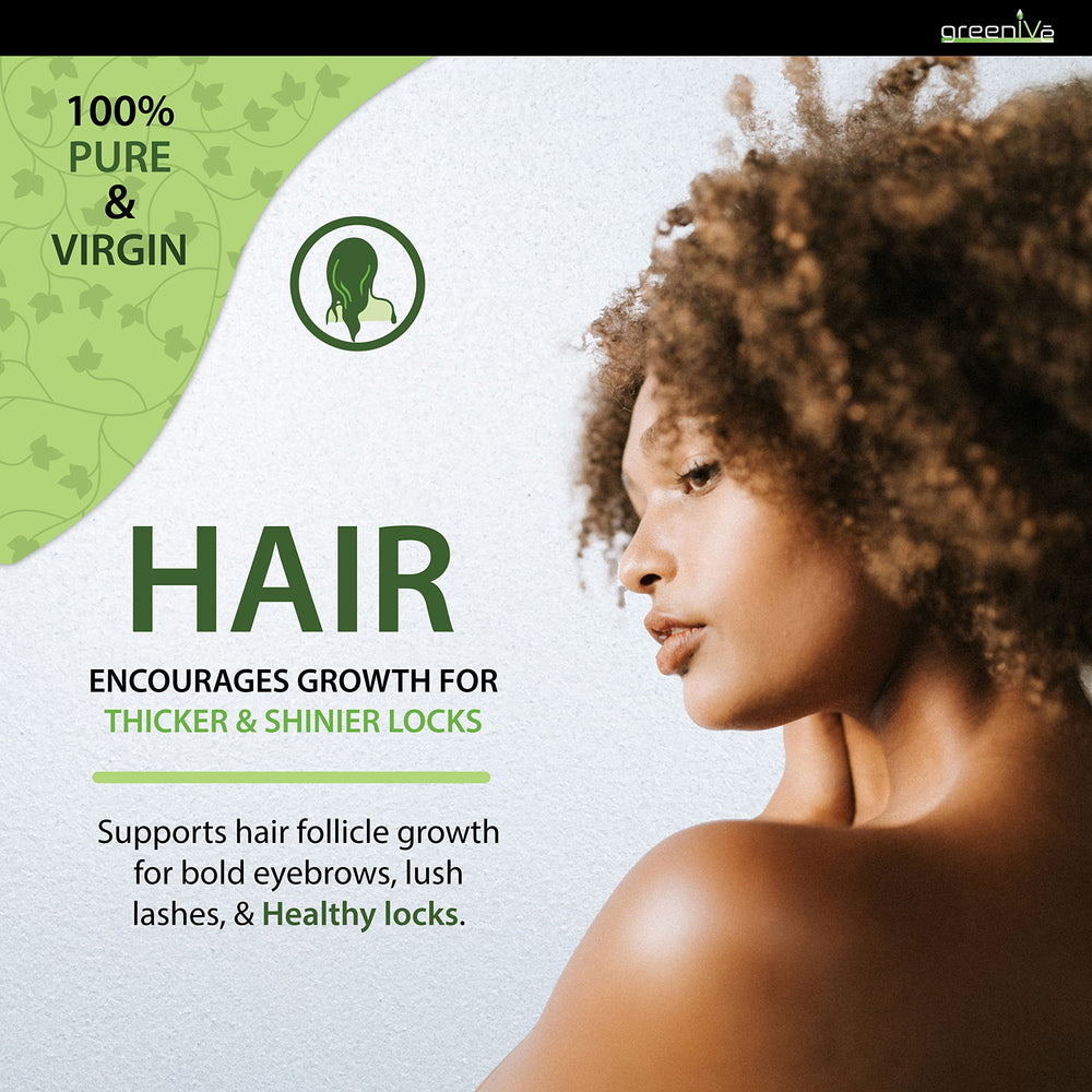GreenIVe Castor Oil in a glass bottle highlights premium packaging.