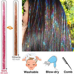 GrennMauler Heat-Resistant Tinsel made of polyester for durable styling.