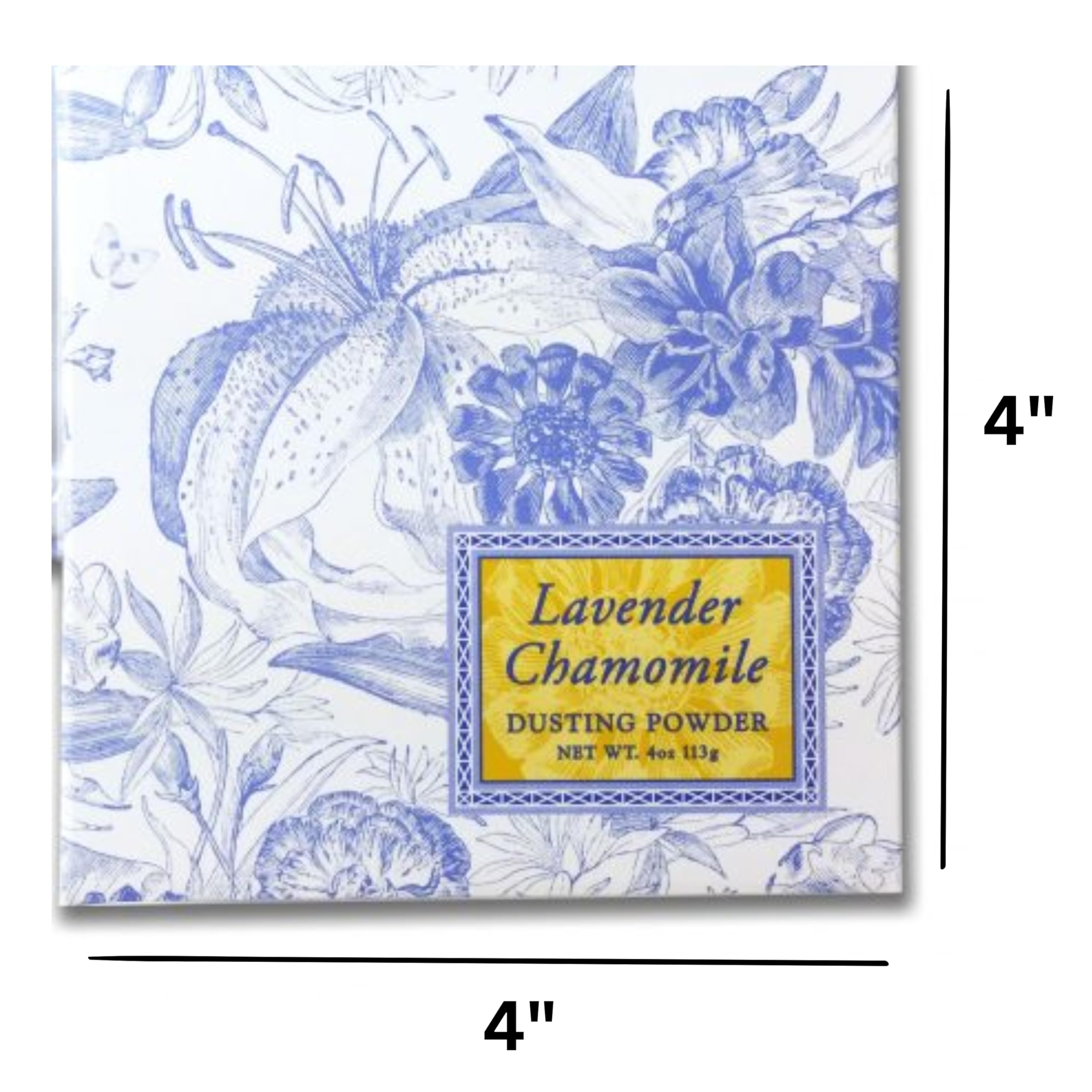 Greenwich Bay Lavender Chamomile Dusting Powder after-bath scent lingers softly.