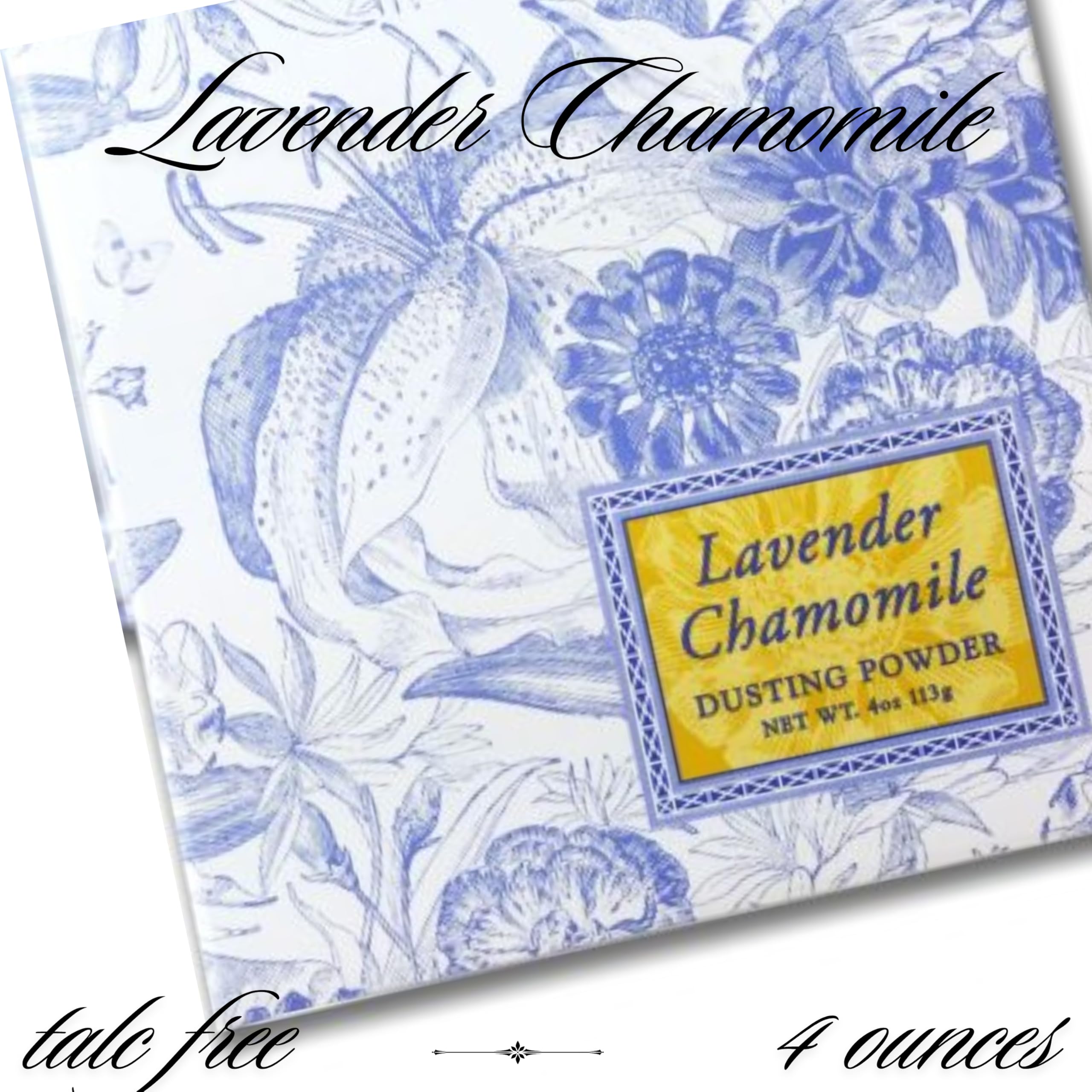 Greenwich Bay Lavender Chamomile Dusting Powder packaging designed for travel.