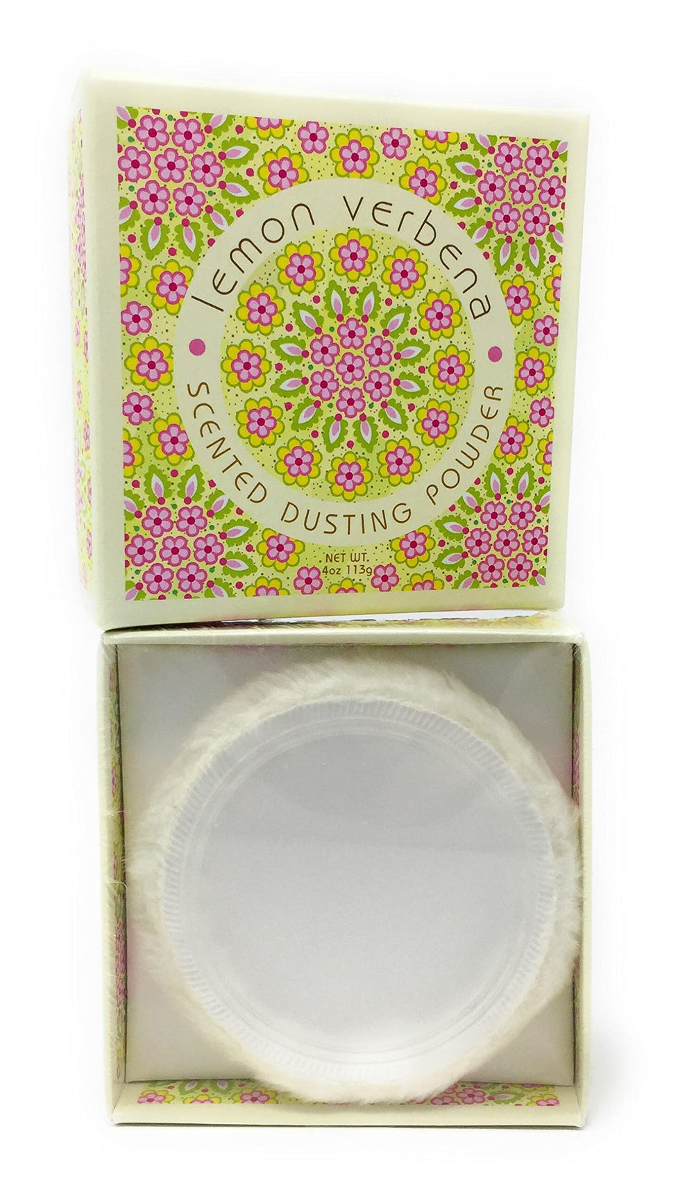 Greenwich Bay Trading Co. Lemon Verbena packaging showcasing luxury powder for pampering rituals