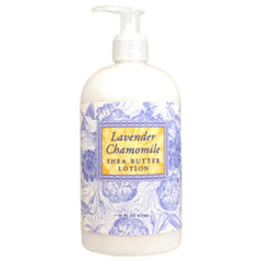Greenwich Bay Trading Company locion manteca karite lavanda manzanilla, botella de 16 onzas para piel suave.