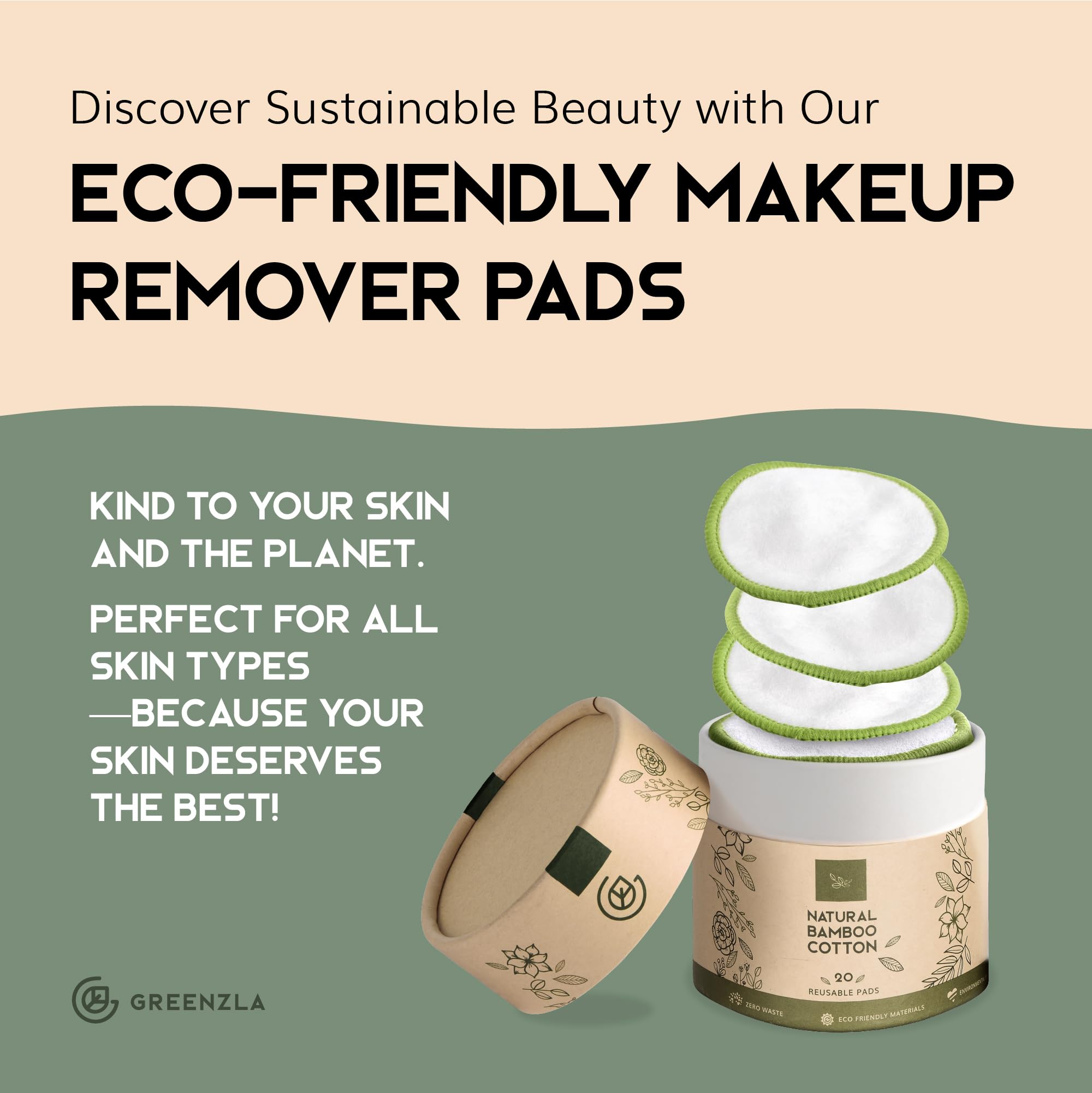 Greenzla eco gift packaging highlighting sustainable beauty set.