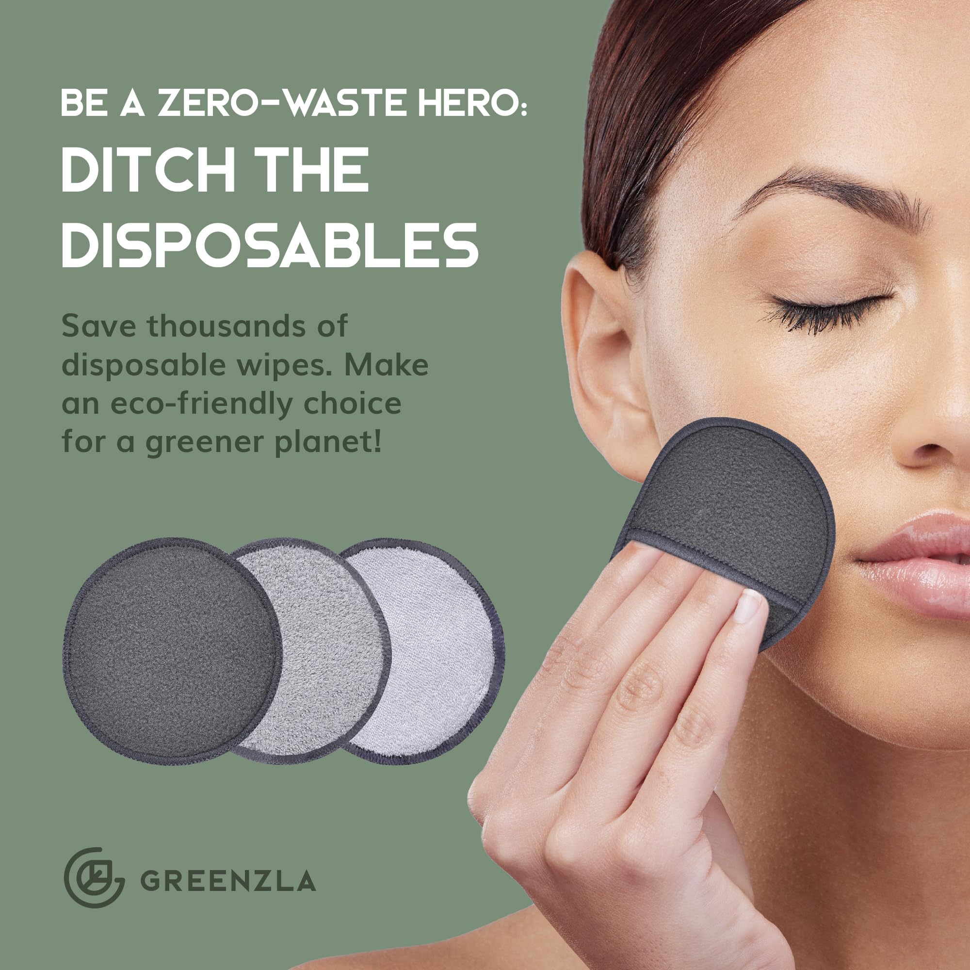 Greenzla pads with built-in finger pocket for secure grip.