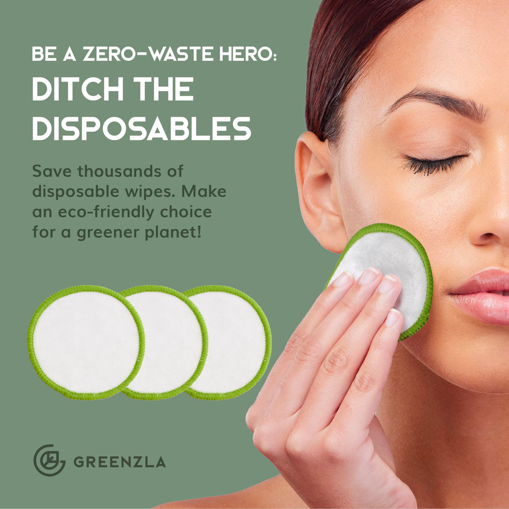 Greenzla round storage box showcasing chic skincare organizer.