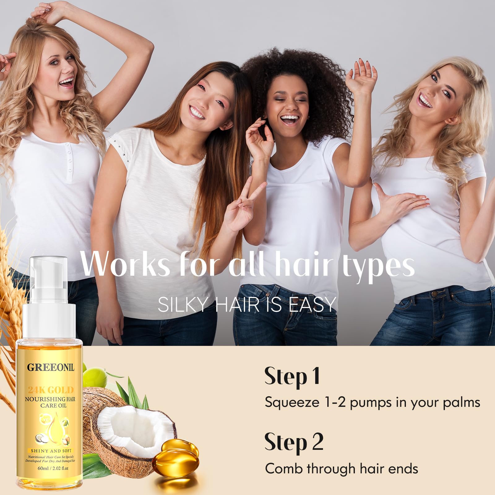 GREEONIL 24K, fragancia aromatica deja un sutil aroma.