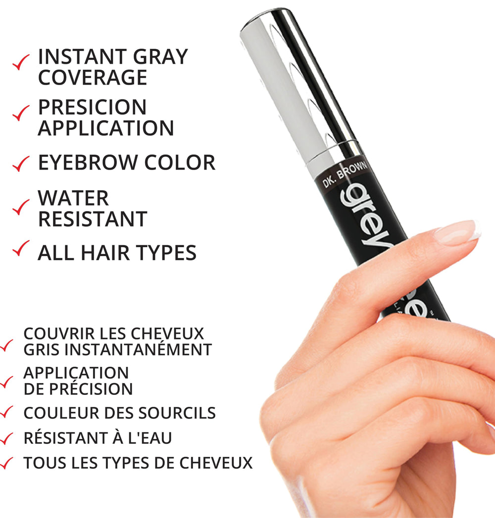 Greyfree mustache and beard color blends with facial hair for a cohesive look.