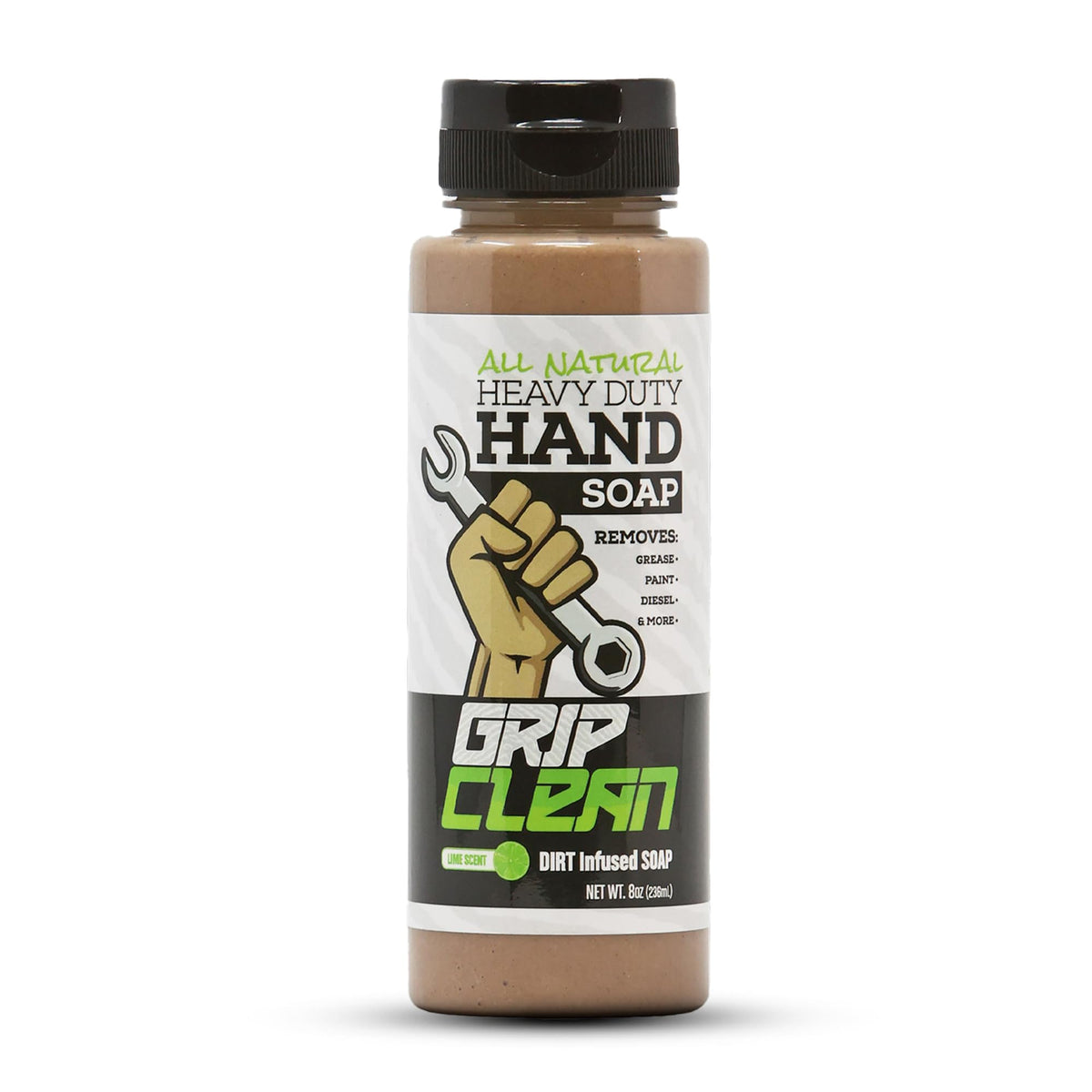 Grip Clean: botella de jabón para manos, ideal para usar en taller y entorno profesional.