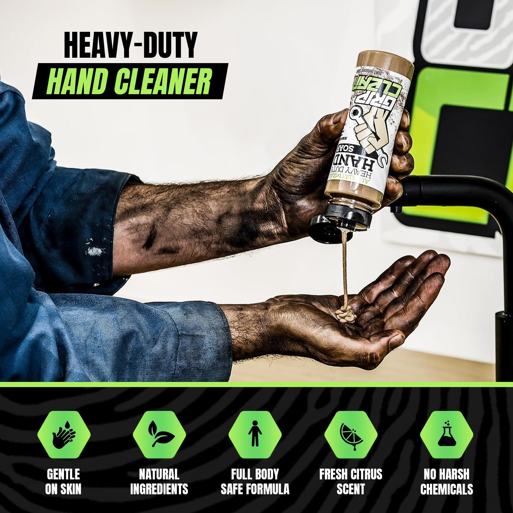 Grip Clean: doble poder de limpieza por gota, reduce residuos en el taller.