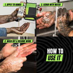 Grip Clean: hidratación con coco y aceites, cuida la piel tras el lavado.
