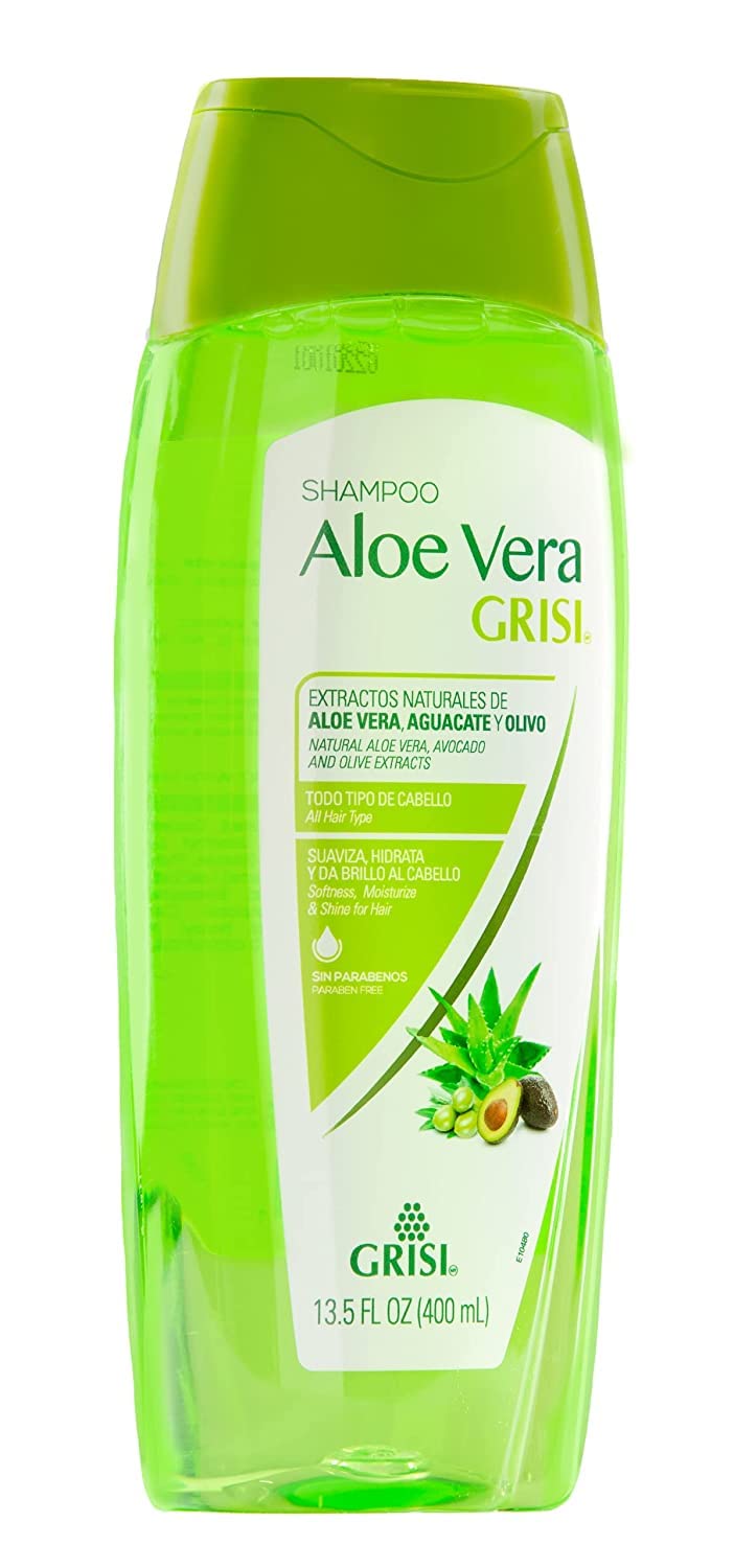 Grisi Aloe Vera Shampoo con aguacate y oliva para cabello nutrido