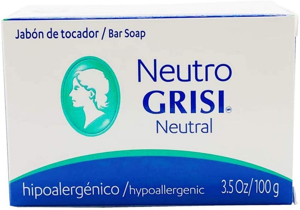 Grisi Jabón neutro, botella de 3-5 oz, uso diario suave y cercano al pH natural.