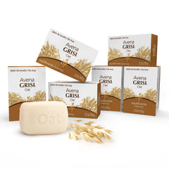 Grisi Oatmeal Bar Soap pack for family daily cleansing.