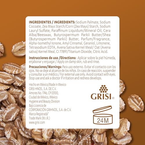 Shower routine with Grisi Oatmeal Bar Soap in hand.