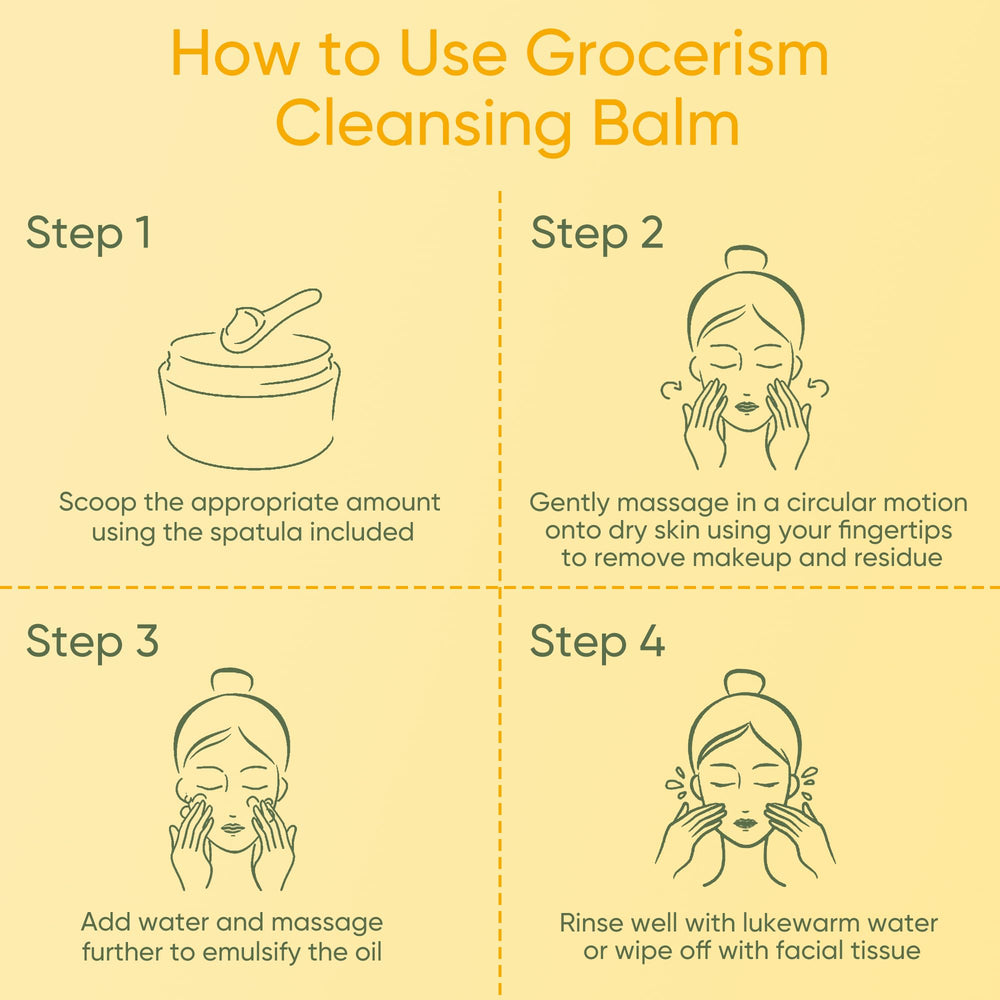 Grocerism bálsamo limpiador, uso suave para ojos sensibles.