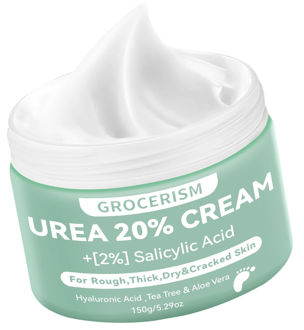 Grocerism Crema Urea 20% para pies, suaviza callos e hidrata