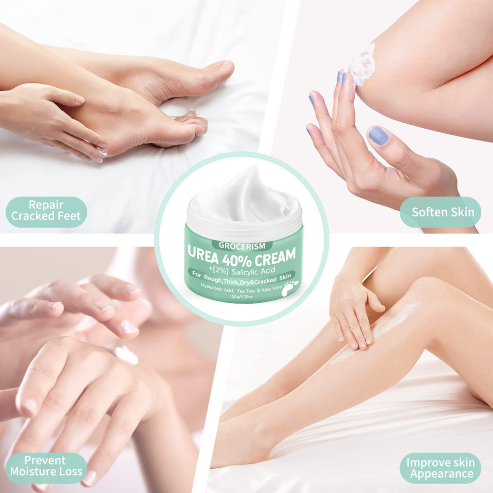 Grocerism Crema Urea 40% con aloe vera, restaura la barrera y nutre la piel.