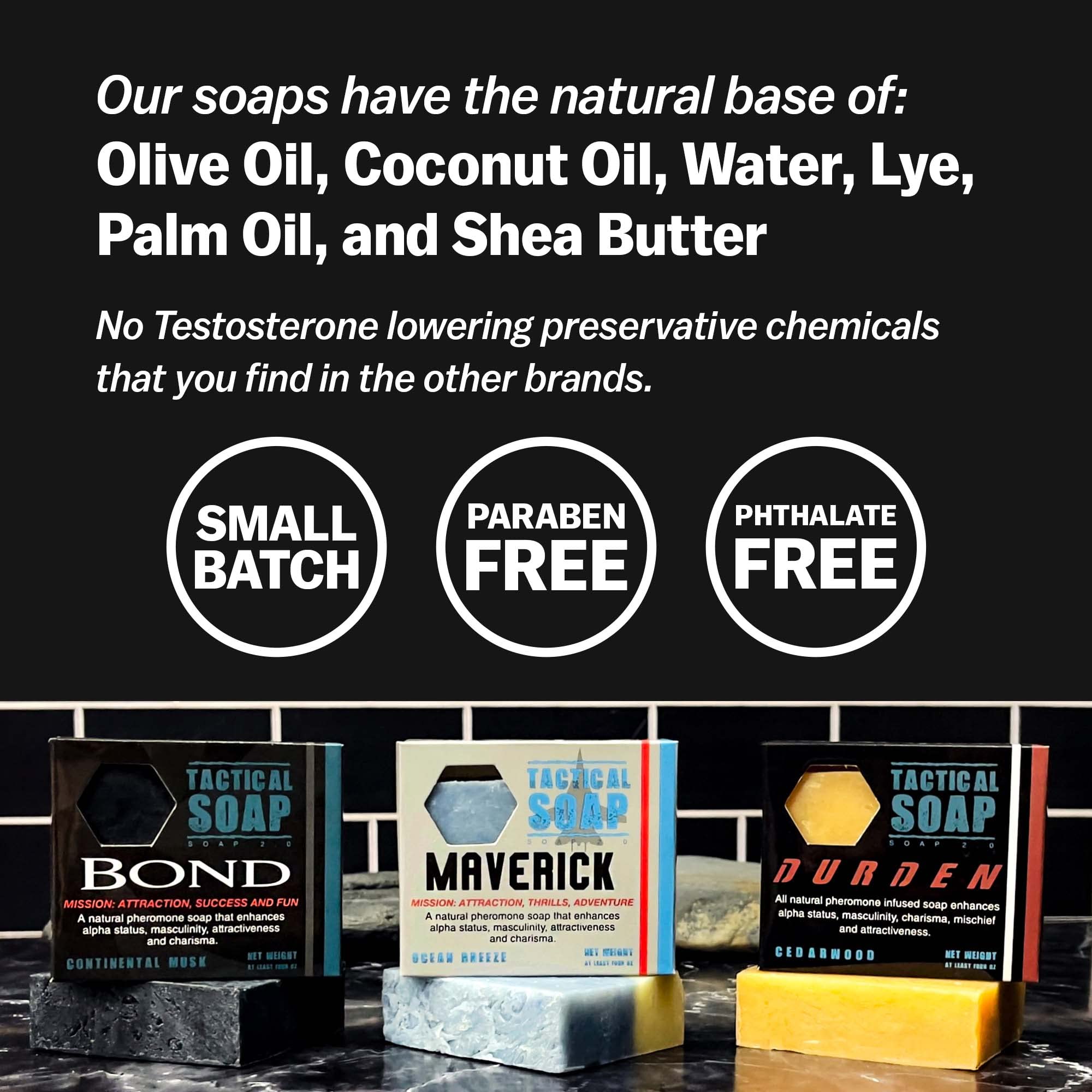 Grondyke Tactical Soap bar close-up showing exfoliating texture for smoother skin