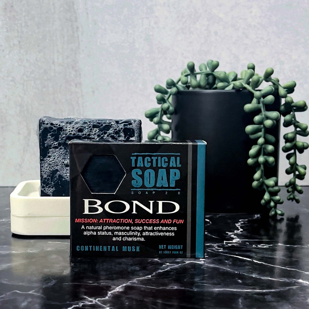 Grondyke Tactical Soap pheromone-infused bar front view suggesting enhanced aroma