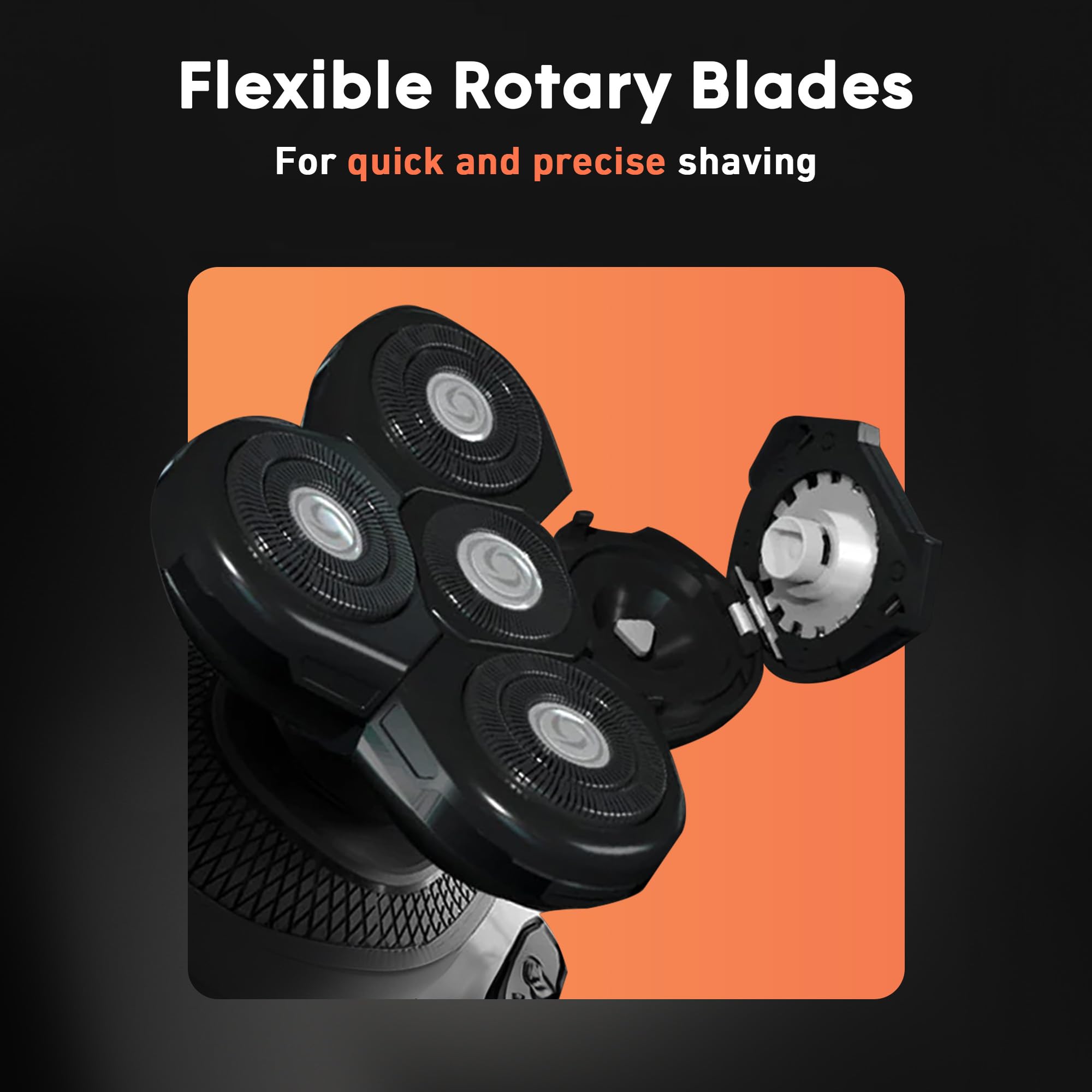 Groomie BaldiePro durable blade lasts up to 60 shaves.