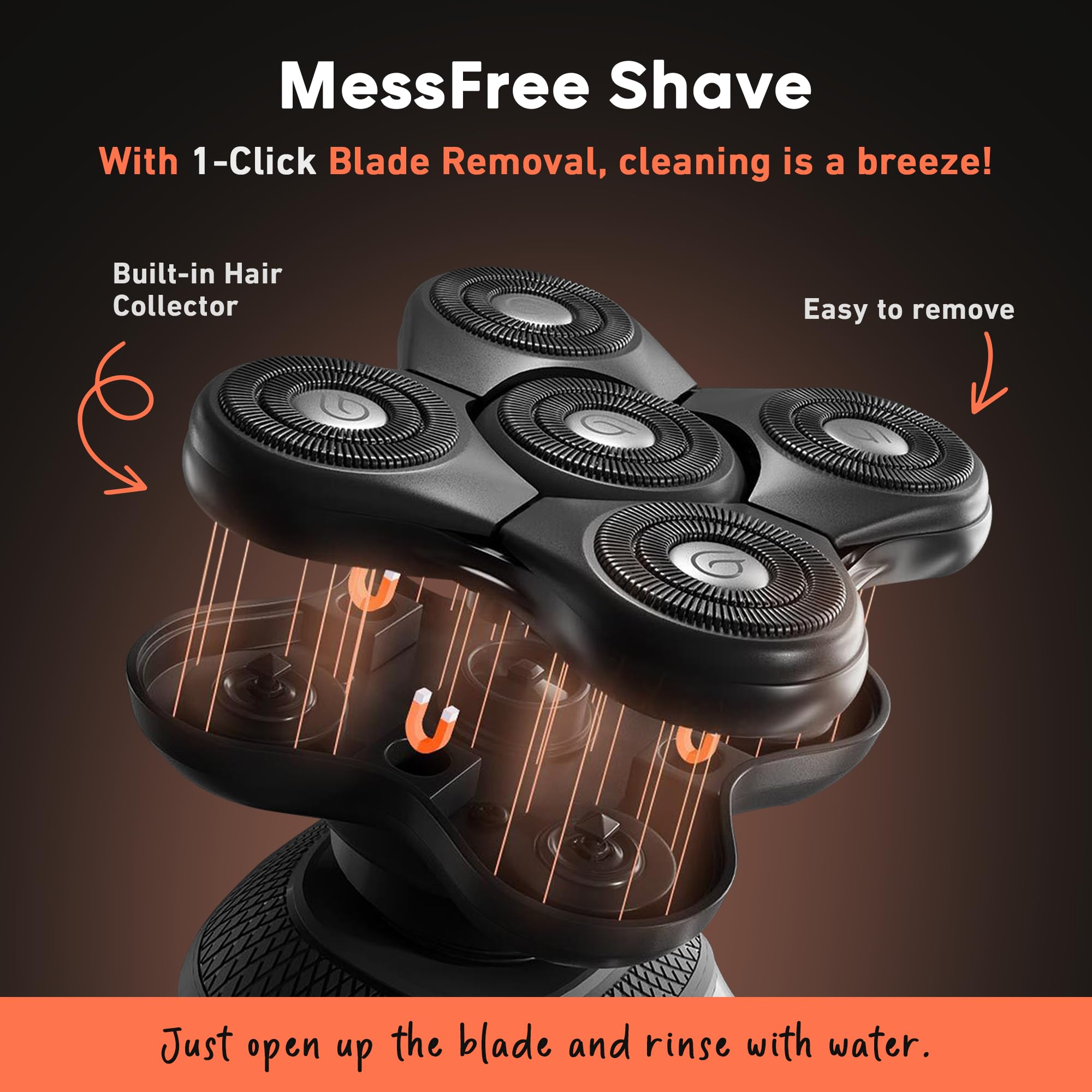 Nose and ear trimmer included for comprehensive grooming