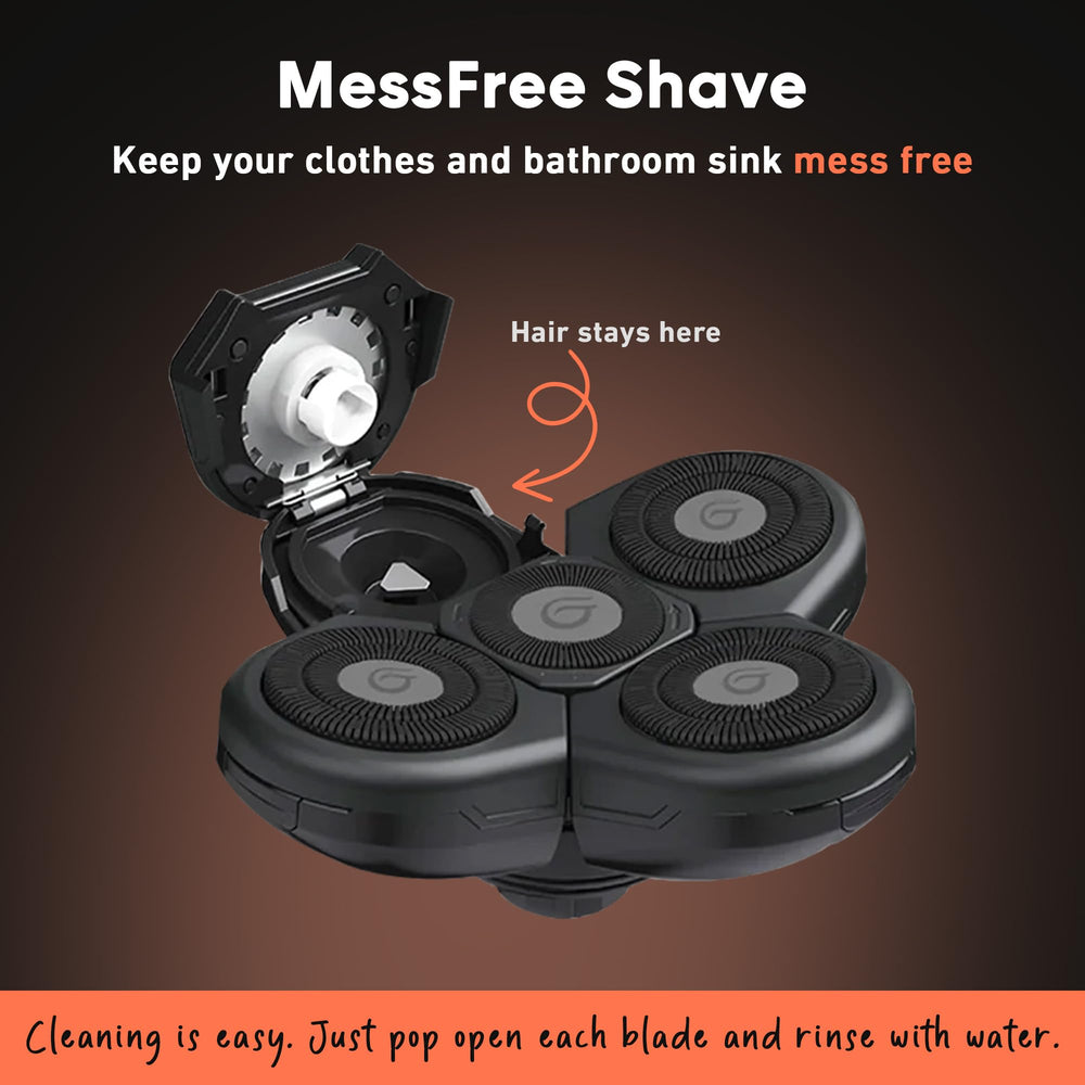 Groomie BaldiePro sleek design for a comfortable shave.