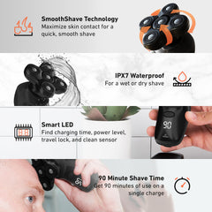 Groomie BaldiePro IPX7 waterproof design for wet and dry use