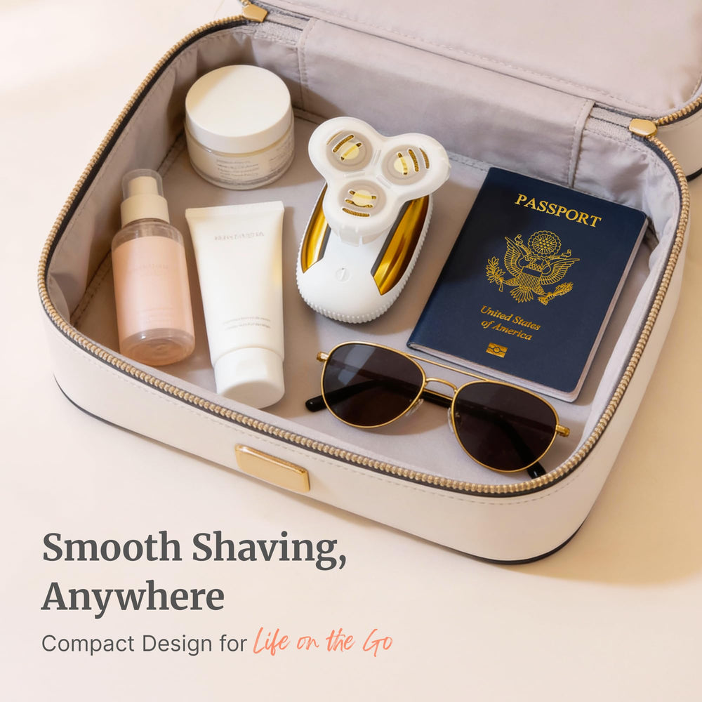 Groomie Hers LuxePro body shaver portable travel case included
