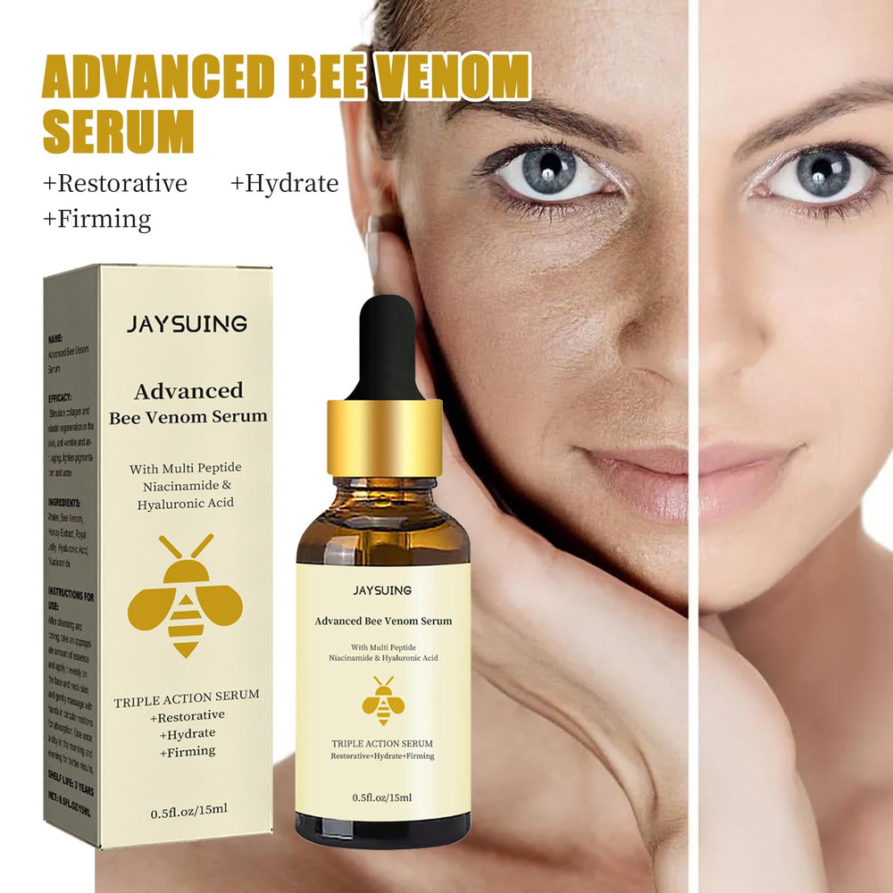 Grospe Bee Venom Serum packaging display highlighting premium skincare ritual