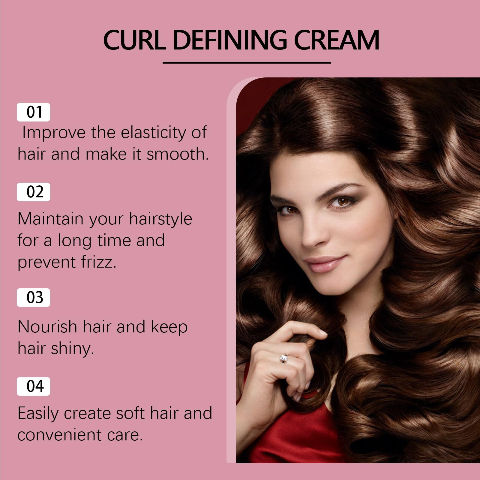 Crema Grospe controla el frizz para rizos más lisos.