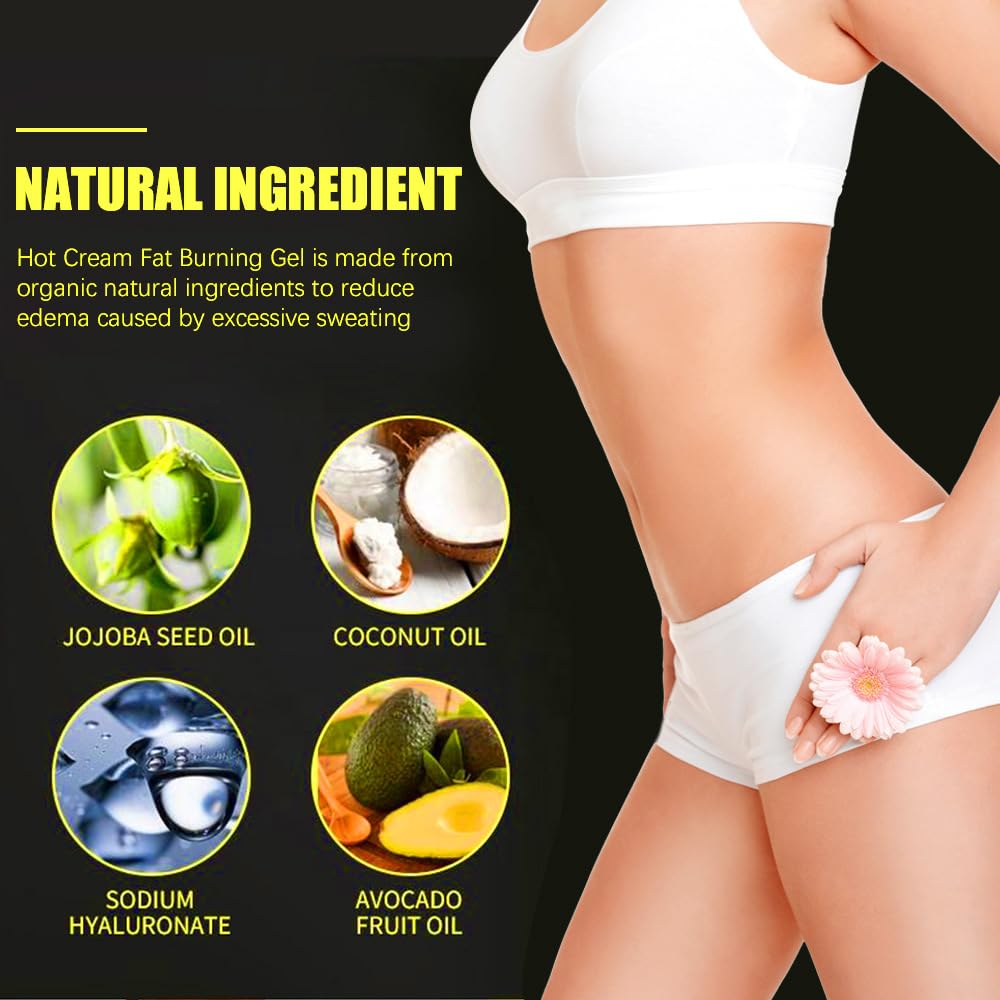 Crema Grospe para reducir grasa en muslos y caderas con sudor.