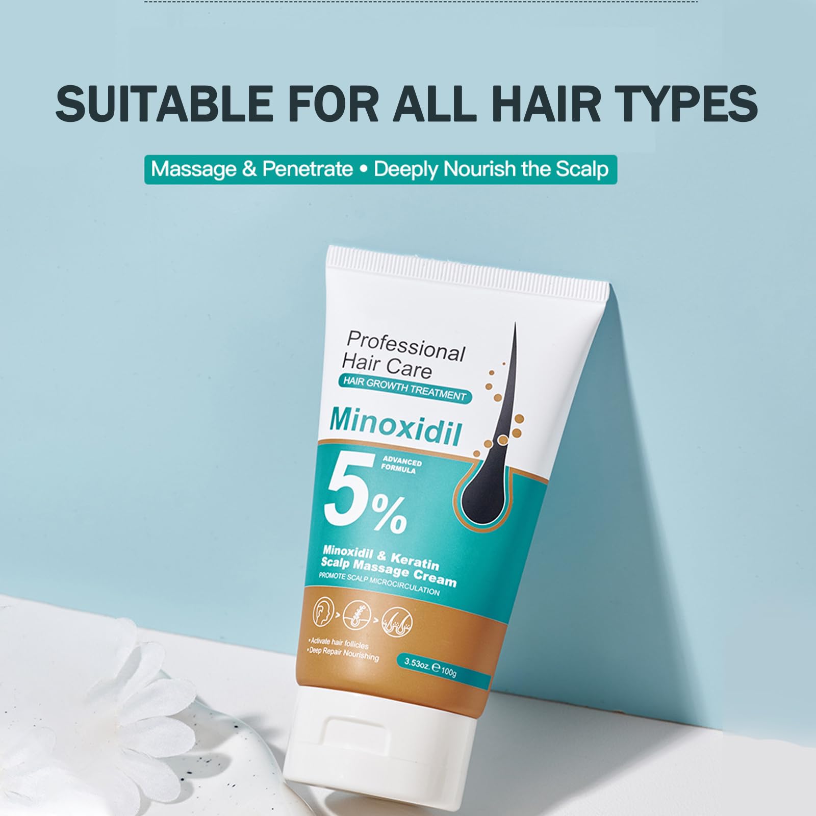 Grospe Minoxidil, cuidado capilar para cabello saludable y estilo diario