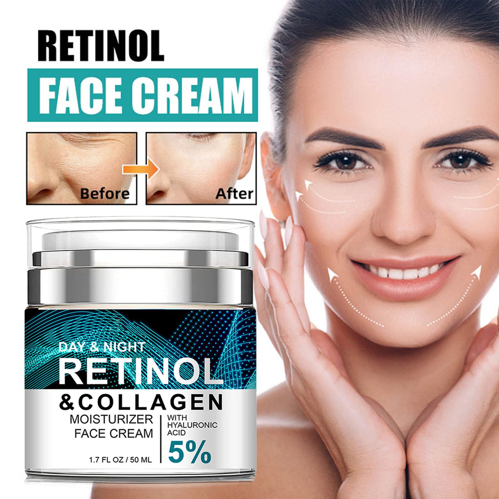 Grospe cream texture shown absorbing quickly for non-greasy hydration.