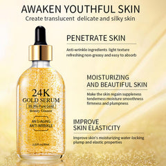 Grospe 24K Gold Serum, textura ligera, hidratación rápida
