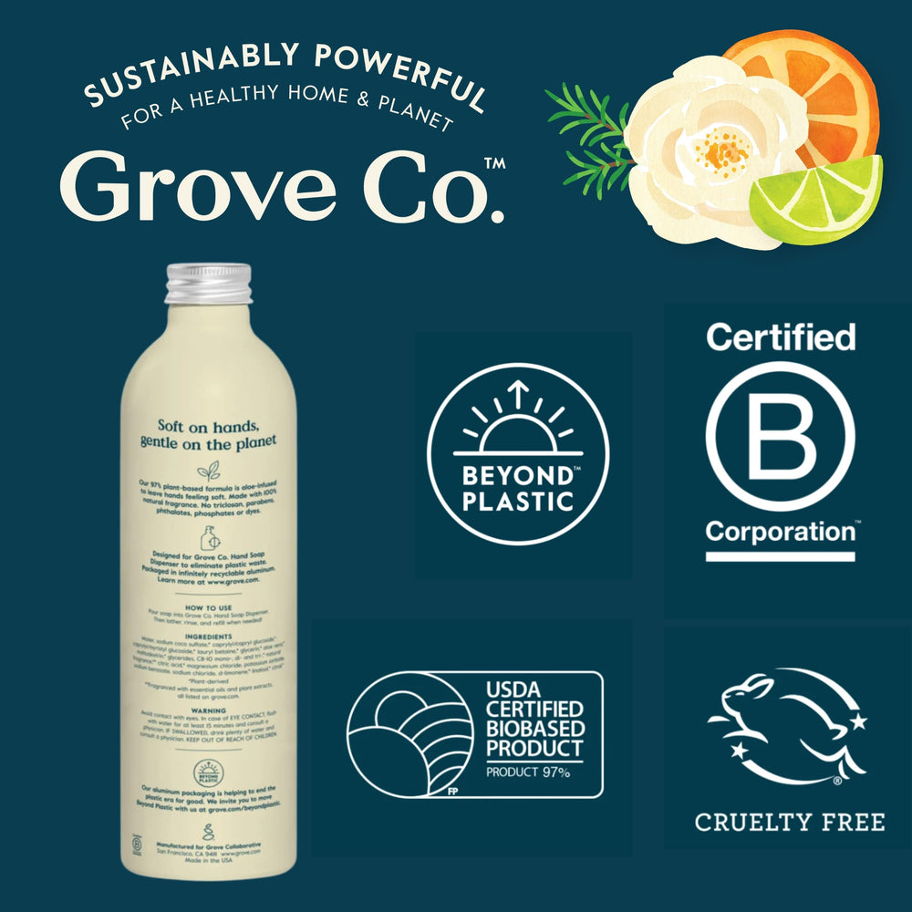 Grove Co. Paquete de recargas para uso sostenible en casa