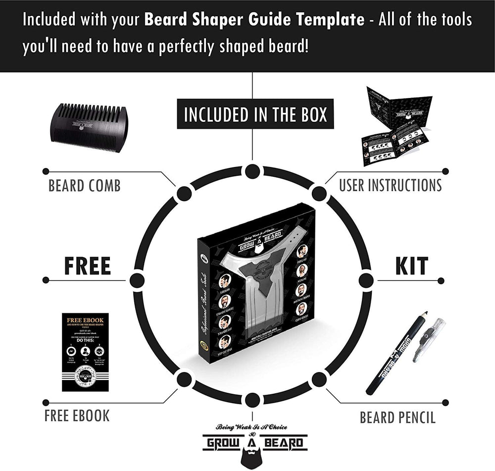 GROW ALPHA BEARD barber pencil for quick, clean beard shaping